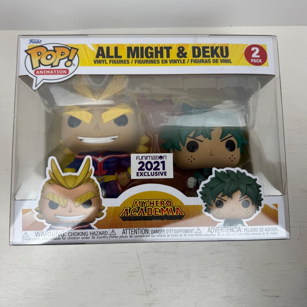 Funko Pop My Hero Academia All Might & Deku 2-Pack Funko 2021 Exclusive Vinyl